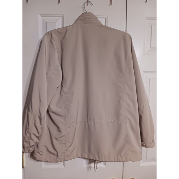 Women's Liz Claiborne Light Taupe Jacket Size L Rain? - Picture 7 of 10